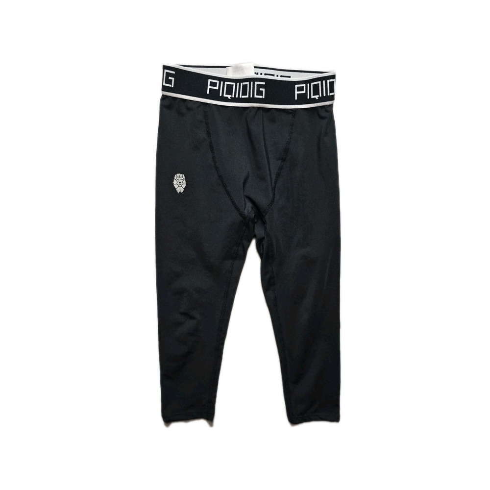 PIQIDIG Youth Boys Compression Pants 3/4 Basketball Tights Sports Small